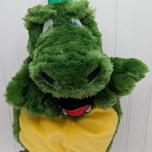 Critter Collection Crocodile Alligator Plush Backpack 15" Green Stuffed Animal - Picture 1 of 12
